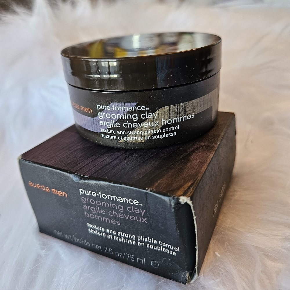 Aveda Men Pure-Formance Grooming Clay for Hair New, Opened to Photograph